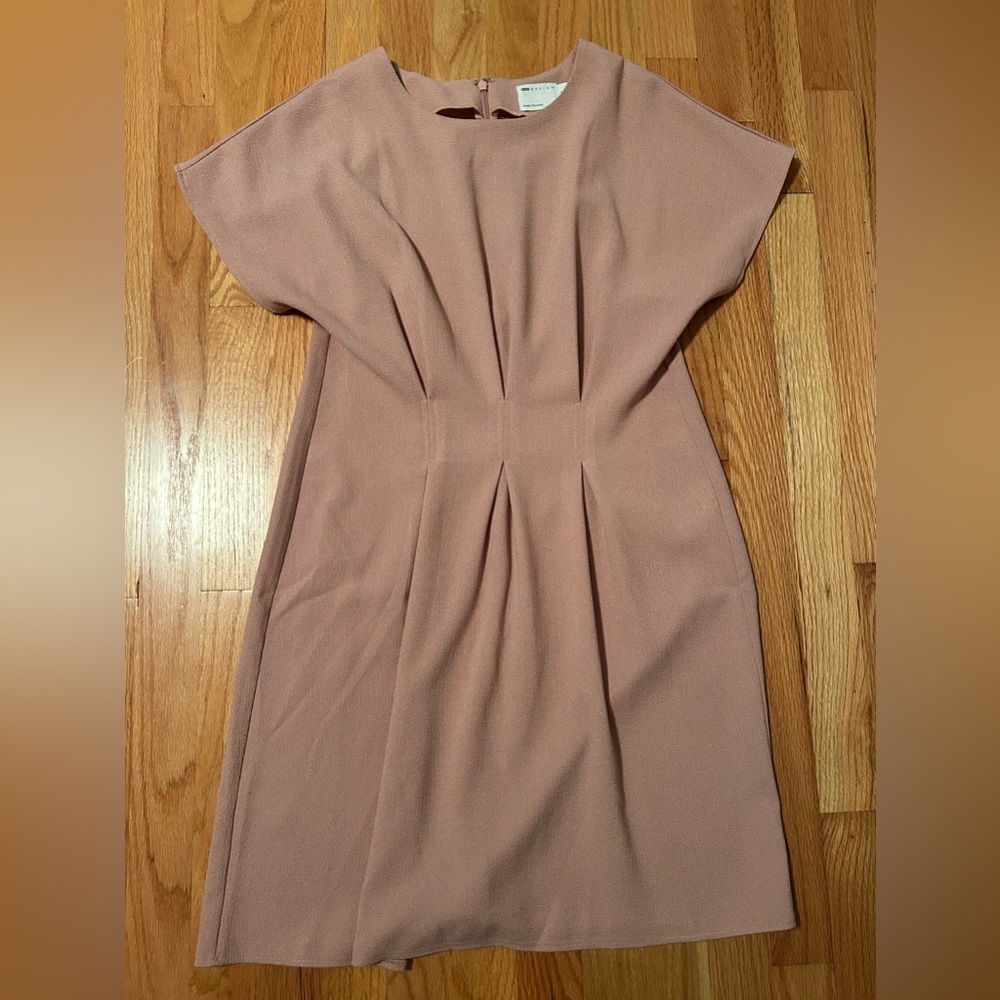 ASOS Design Nipped in waist Mini dress Size US 8- Light Pink.